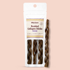 12" Braided Collagen Sticks – 3 Pack
