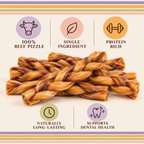 9" Braided Bully Sticks - 5 pack