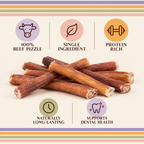 6" Bully Sticks - 6 pack
